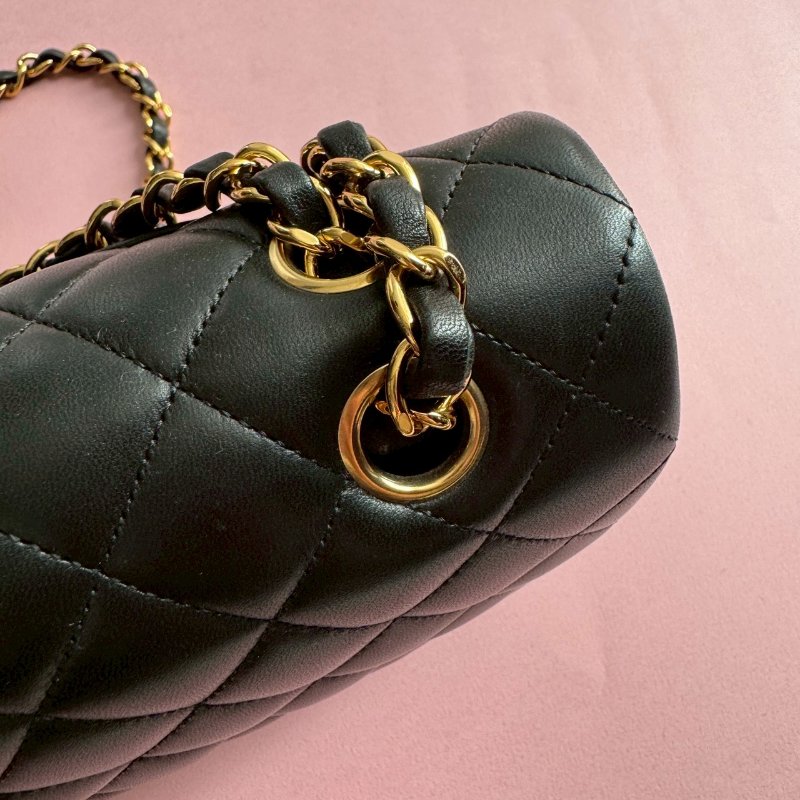 ✨香奈兒必買包款 CHANEL 黑色羊皮COCO25-7