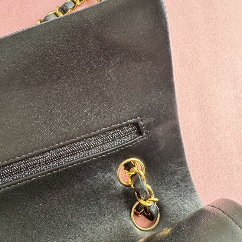 ✨香奈兒必買包款 CHANEL 黑色羊皮COCO25-14