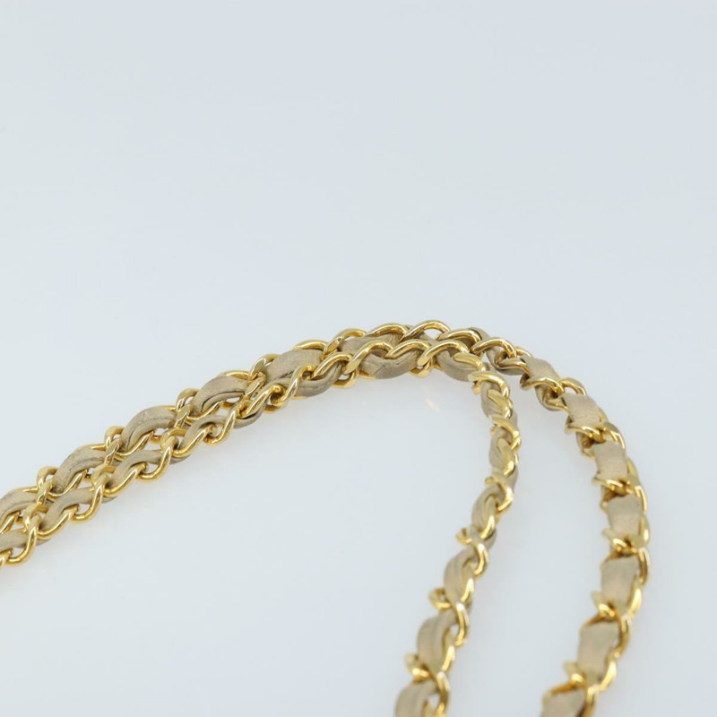 【日本直送】香奈兒雙蓋鏈條Matelasse23手袋，羊皮材質，米色，金色CC標誌，正品編號173005SAV-13