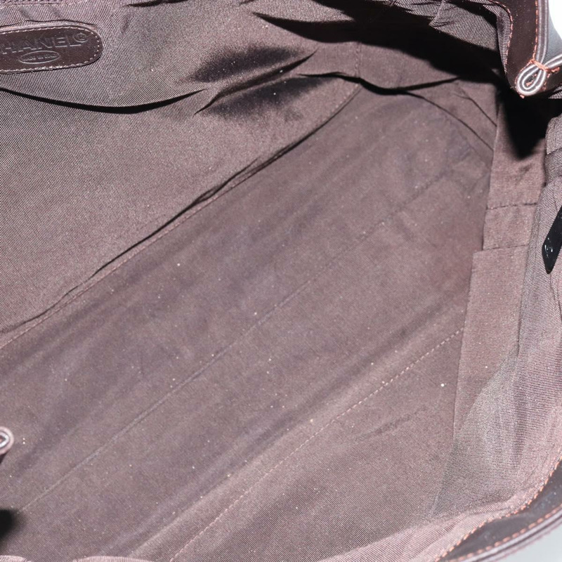 【日本直送】香奈兒深棕色皮革手提包 CC 正品 BA10907-10