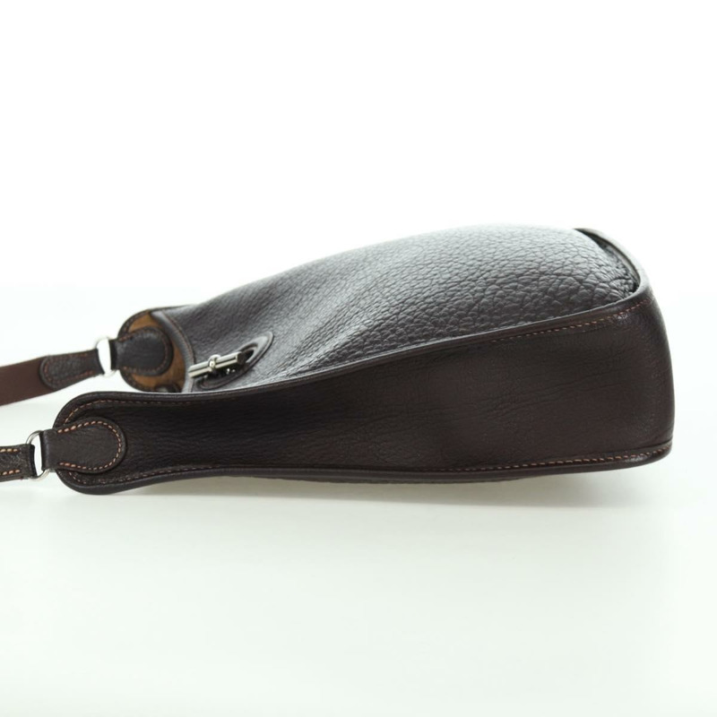 【日本直送】愛馬仕 Vespa 單肩包 皮革 棕色 銀色 正品 bs33819V-2