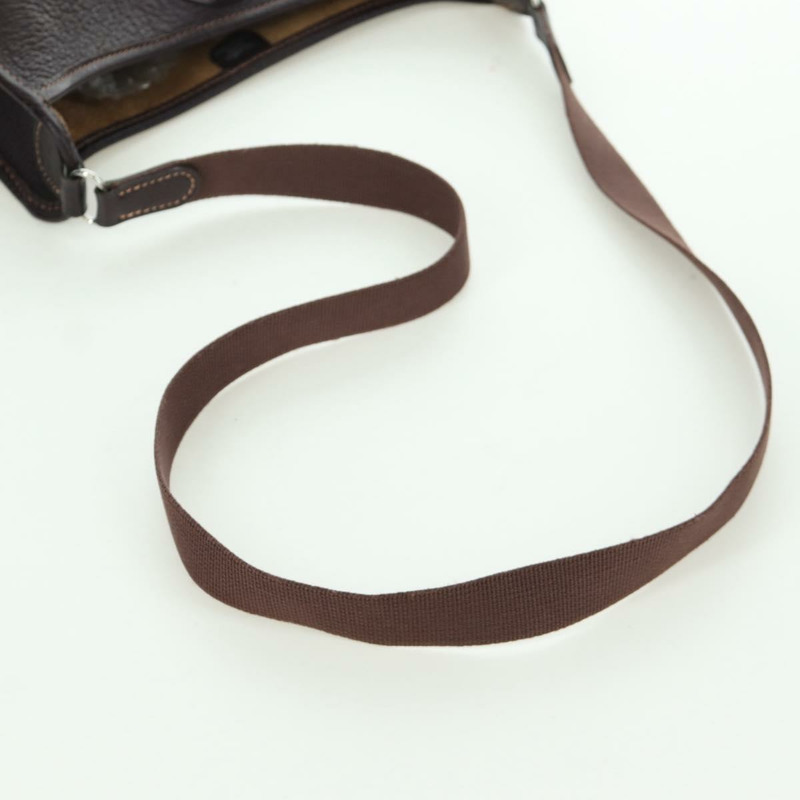 【日本直送】愛馬仕 Vespa 單肩包 皮革 棕色 銀色 正品 bs33819V-6