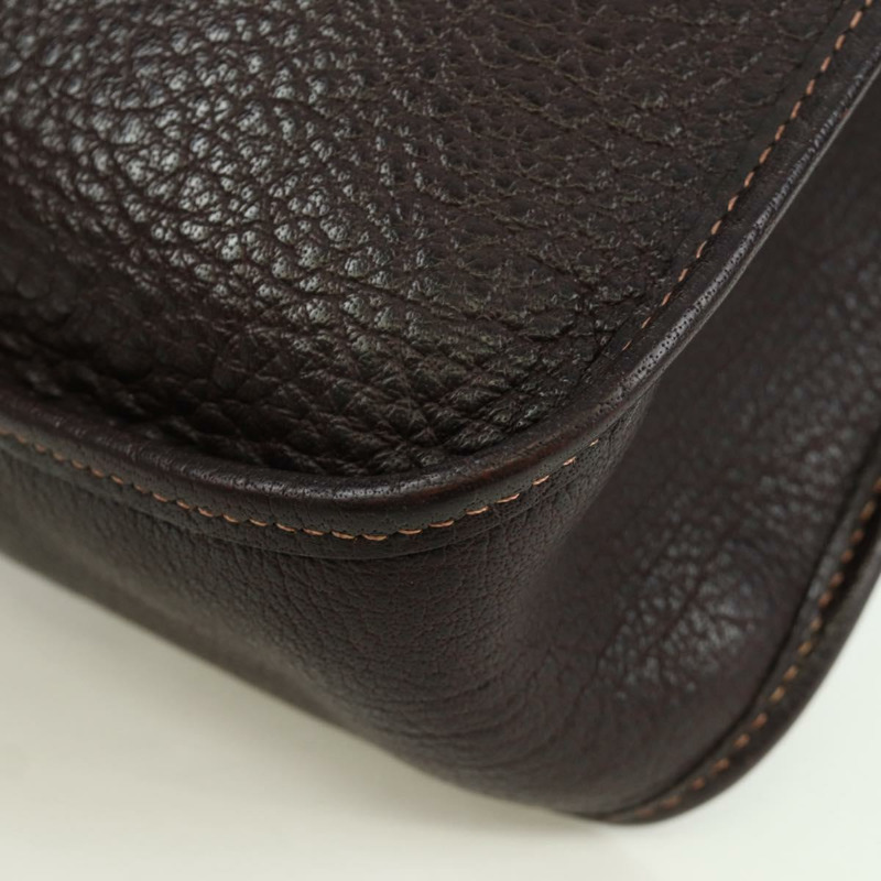 【日本直送】愛馬仕 Vespa 單肩包 皮革 棕色 銀色 正品 bs33819V-13