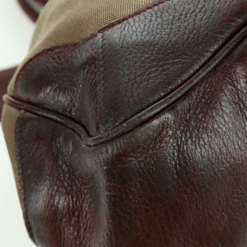 【日本直送】PRADA 手提包 帆布 皮革 金色 米色 正品 ARZ585V-15