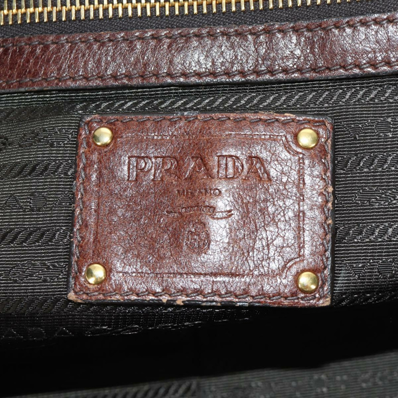 【日本直送】PRADA 手提包 帆布 皮革 金色 米色 正品 ARZ585V-20