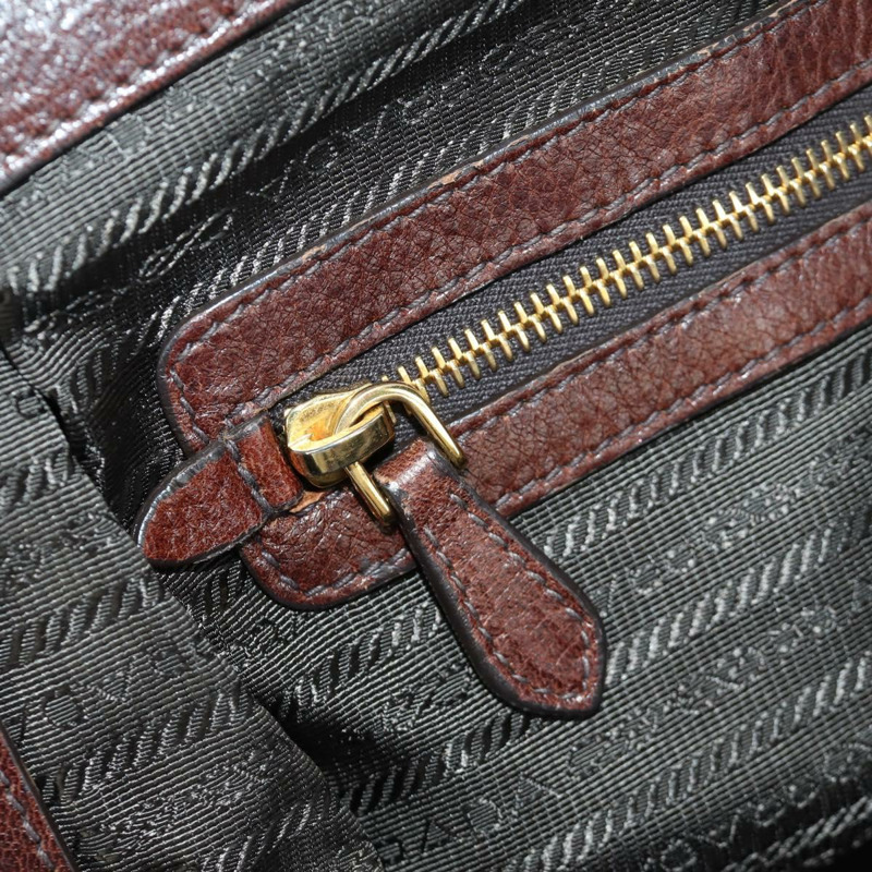 【日本直送】PRADA 手提包 帆布 皮革 金色 米色 正品 ARZ585V-23