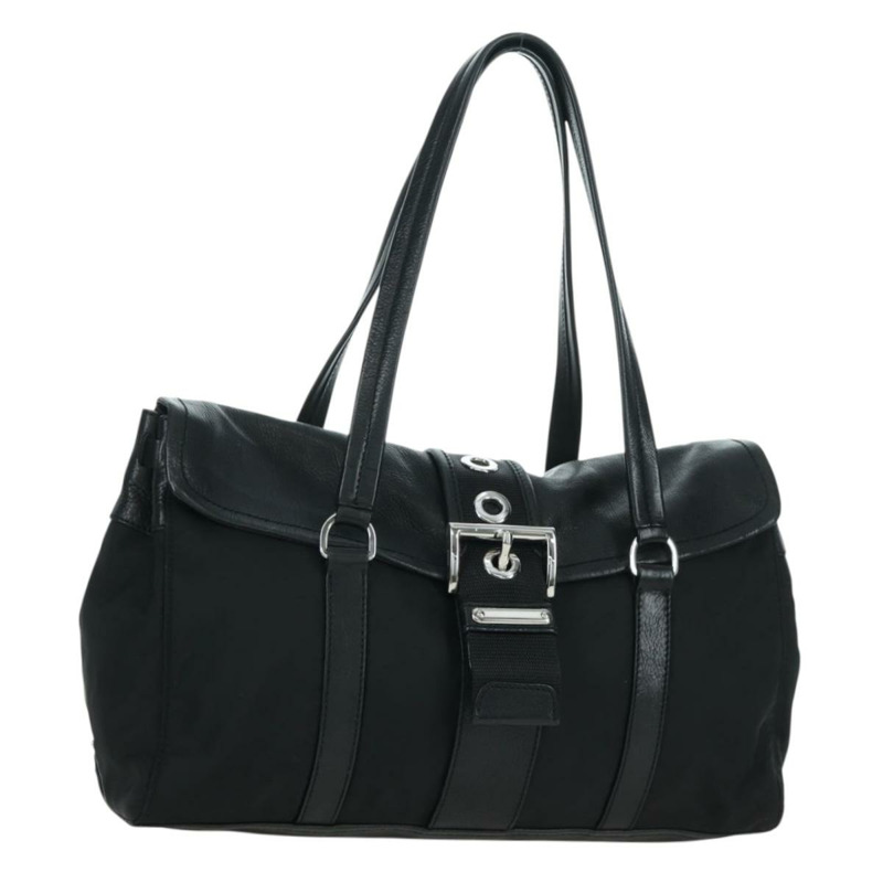 【日本直送】PRADA 單肩包 尼龍 黑色 銀色 正品 ARZ662V-0
