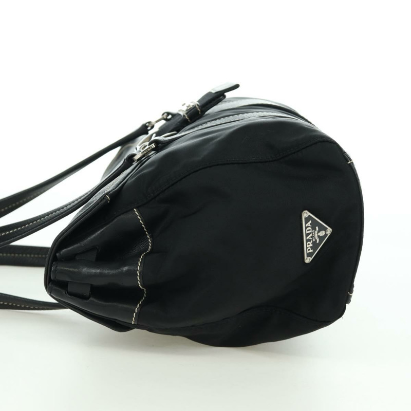 【日本直送】PRADA 單肩包 尼龍 黑色 銀色 正品 ARZ662V-2