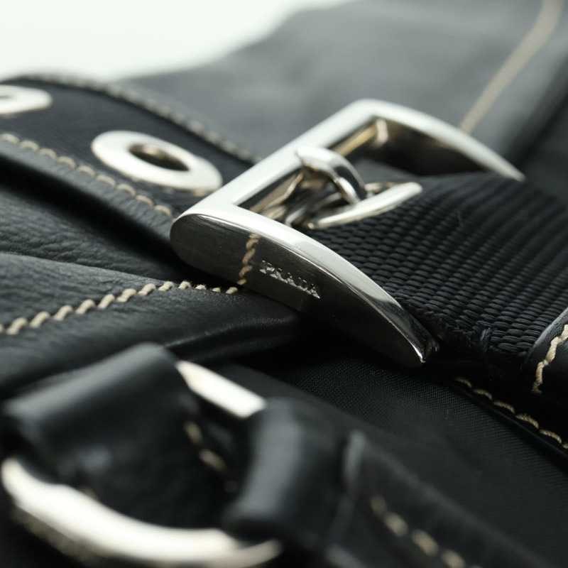 【日本直送】PRADA 單肩包 尼龍 黑色 銀色 正品 ARZ662V-8