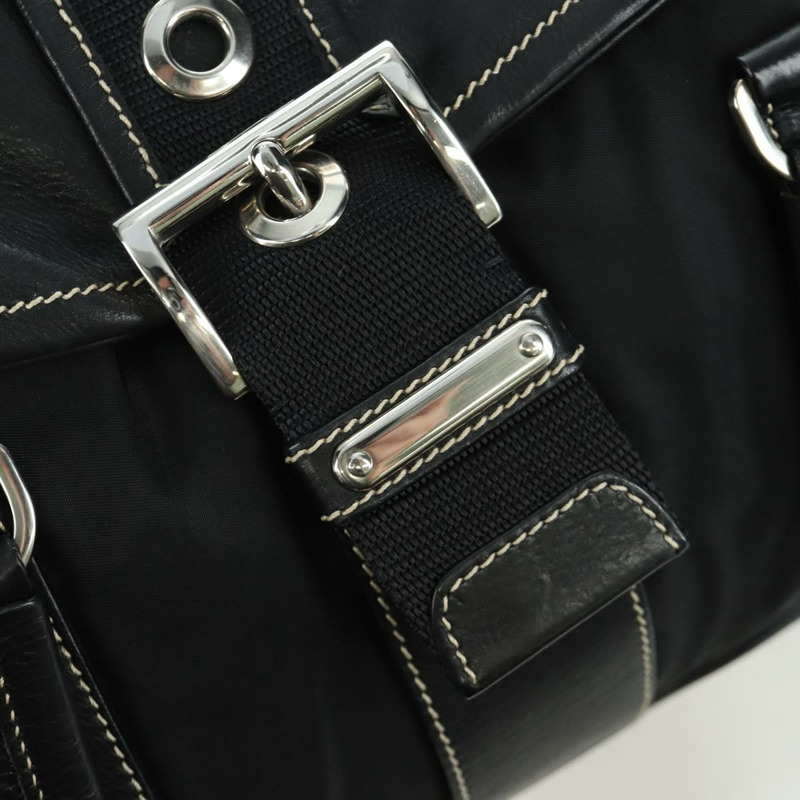 【日本直送】PRADA 單肩包 尼龍 黑色 銀色 正品 ARZ662V-18