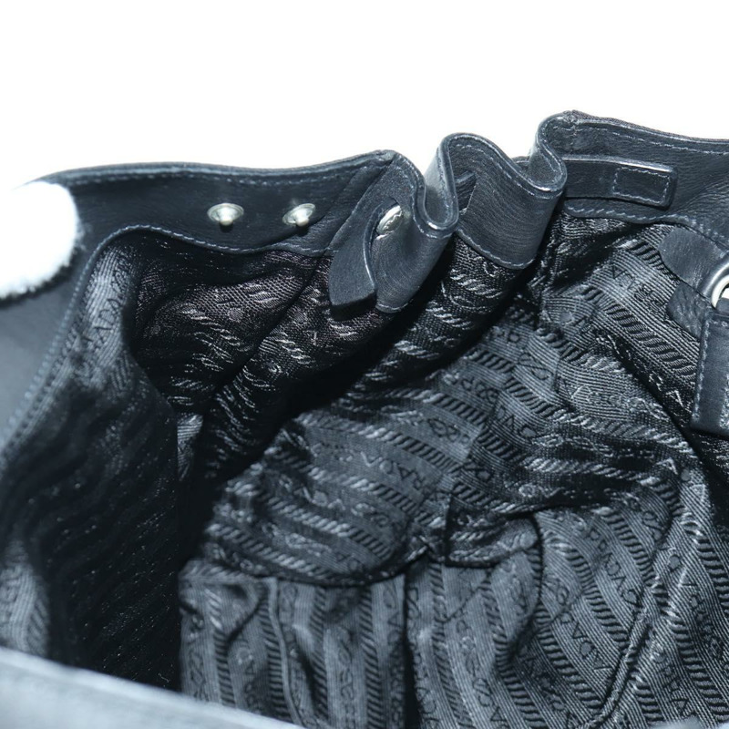 【日本直送】PRADA 單肩包 尼龍 黑色 銀色 正品 ARZ662V-21