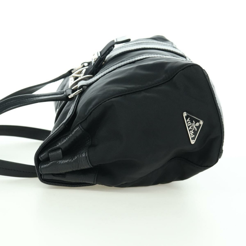 【日本直送】PRADA 單肩包 尼龍 黑色 銀色 正品 ARZ661V-2
