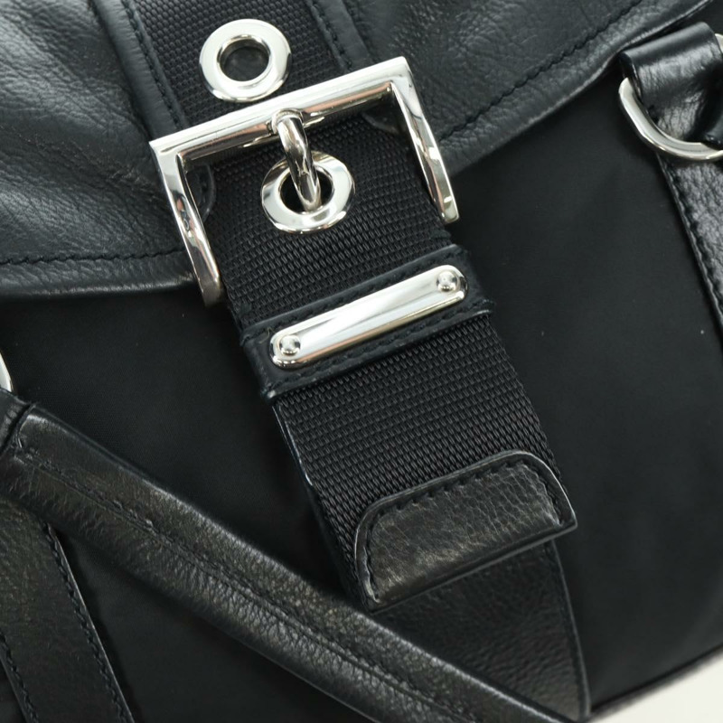 【日本直送】PRADA 單肩包 尼龍 黑色 銀色 正品 ARZ661V-17