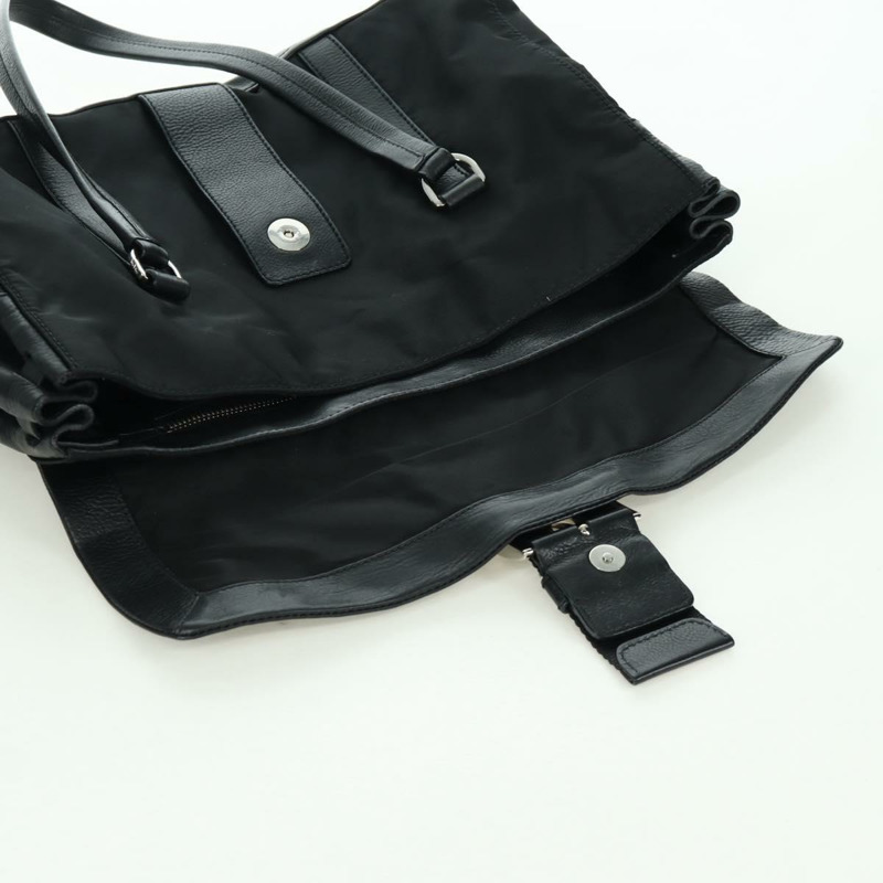 【日本直送】PRADA 單肩包 尼龍 黑色 銀色 正品 ARZ661V-18