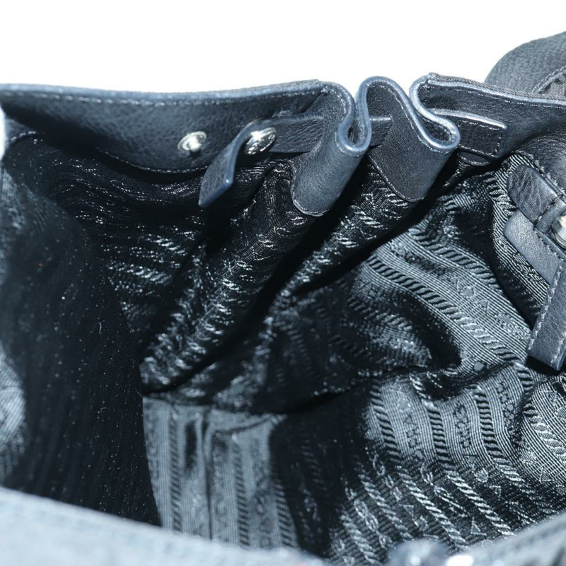 【日本直送】PRADA 單肩包 尼龍 黑色 銀色 正品 ARZ661V-20