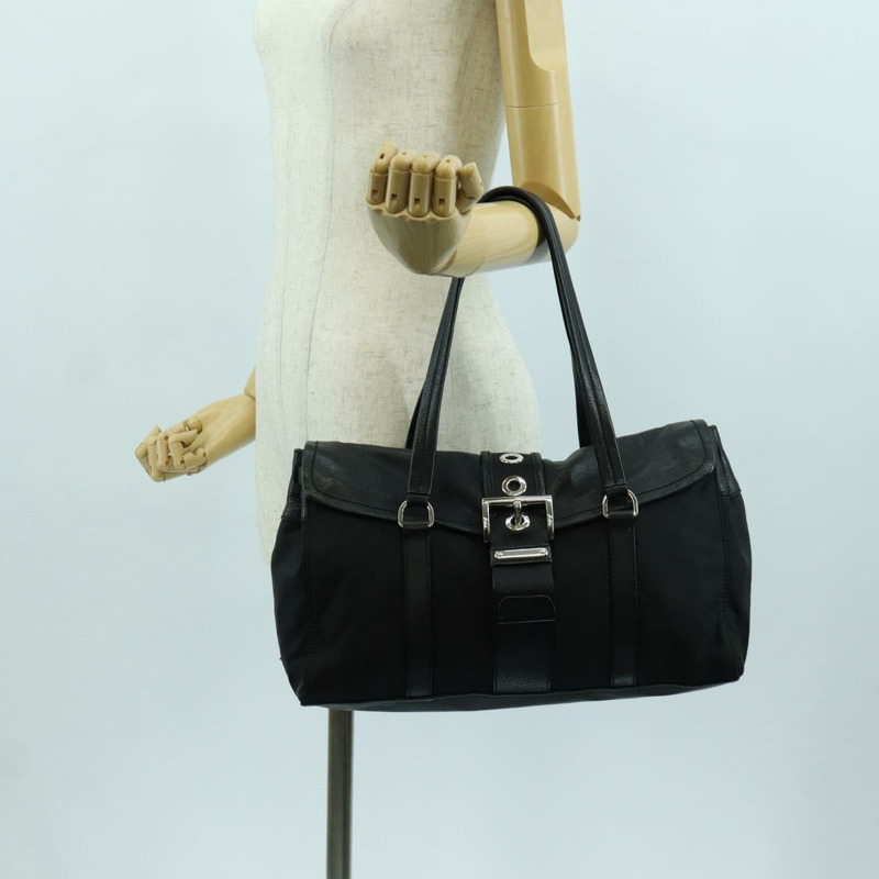 【日本直送】PRADA 單肩包 尼龍 黑色 銀色 正品 ARZ661V-24
