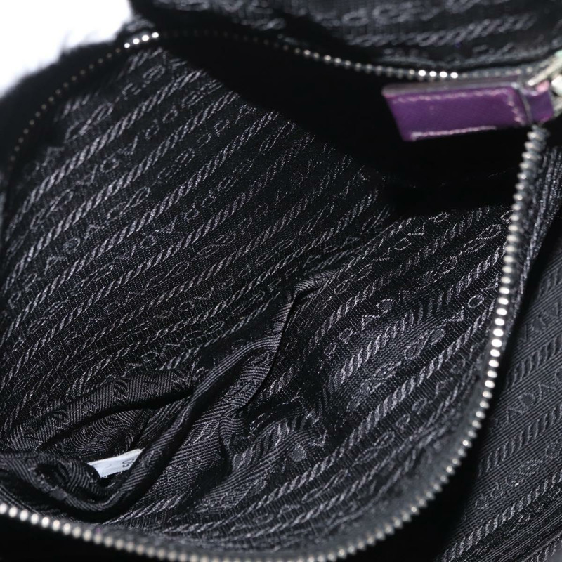 【日本直送】PRADA 手提包 Safiano 皮革 紫色 銀色 Auth am11054A-24