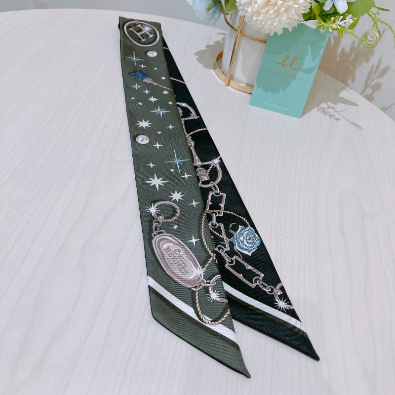 TK1986	Hermes Cest La Fete Twilly Ardoise Clair x Rose Pale x Bleu Marine-2