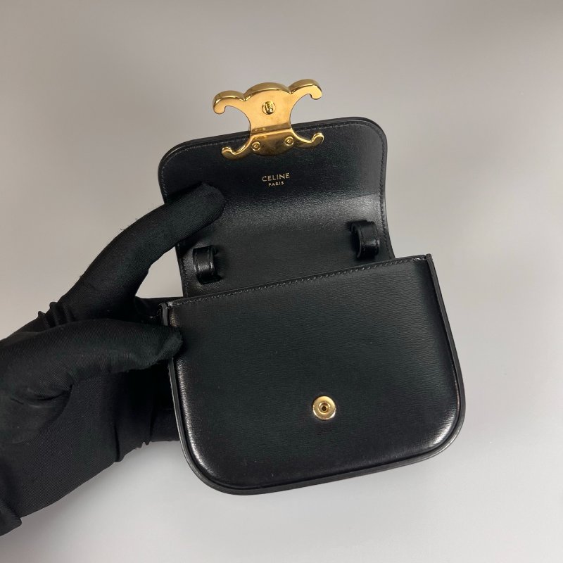 CELINE  黑金MINI 小廢包-6