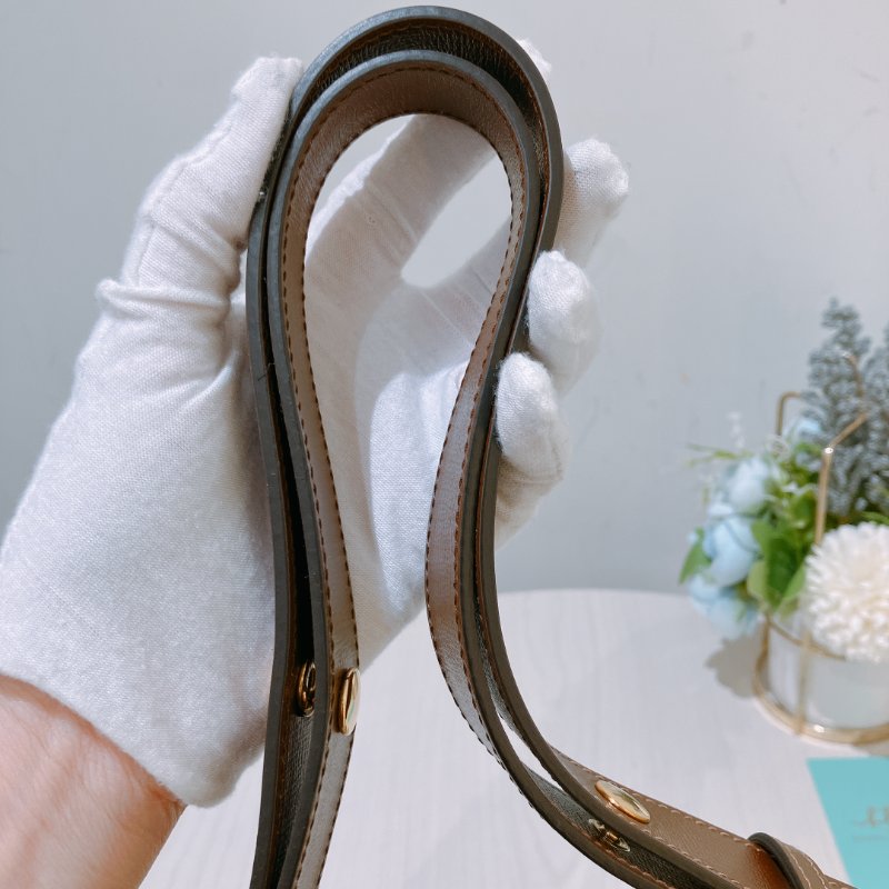 TK1987	古馳 迷你馬鞍包  斜背包 單肩  Horsebit 1955 Small Shoulder Bag Canvas Brown-14