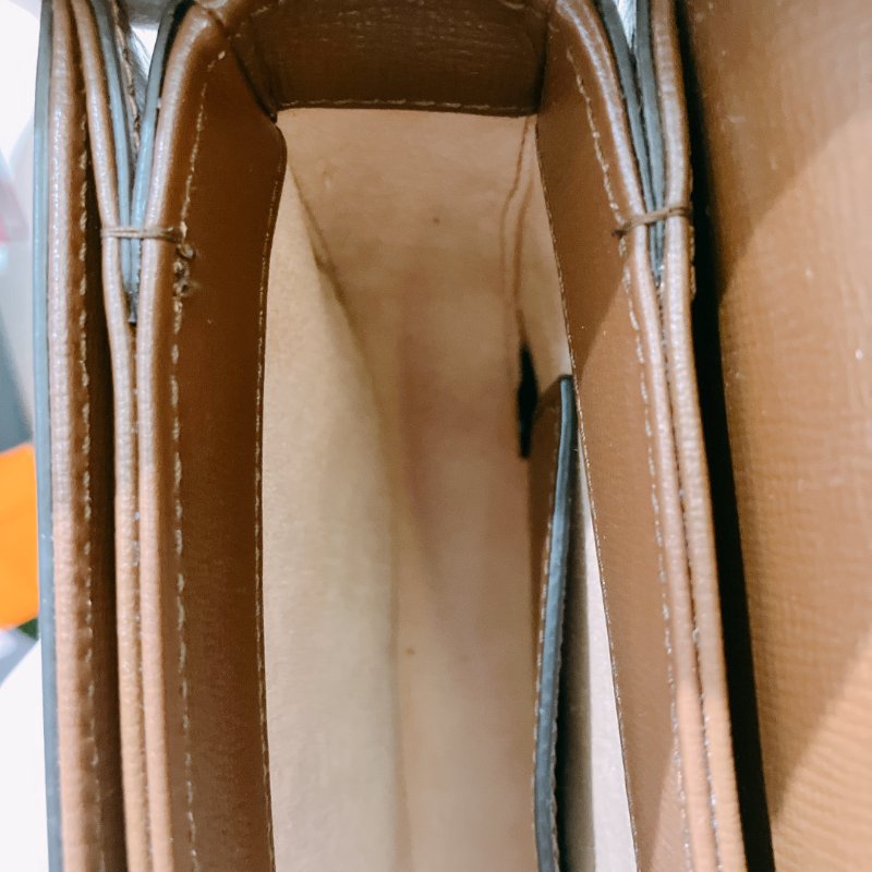 TK1987	古馳 迷你馬鞍包  斜背包 單肩  Horsebit 1955 Small Shoulder Bag Canvas Brown-20