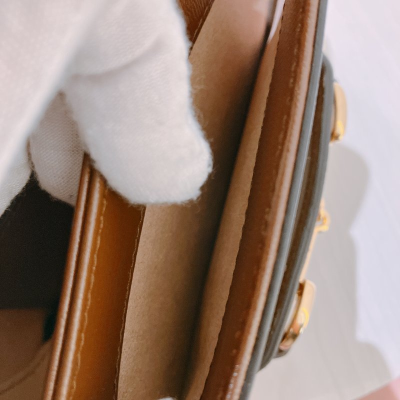 TK1987	古馳 迷你馬鞍包  斜背包 單肩  Horsebit 1955 Small Shoulder Bag Canvas Brown-22