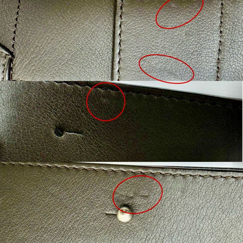 LOEWE 小款拼圖腰包 灰棕色經典小牛皮／可斜背胸包 PUZZLE CROSSBODY WAIST BUMBAG 062434-5