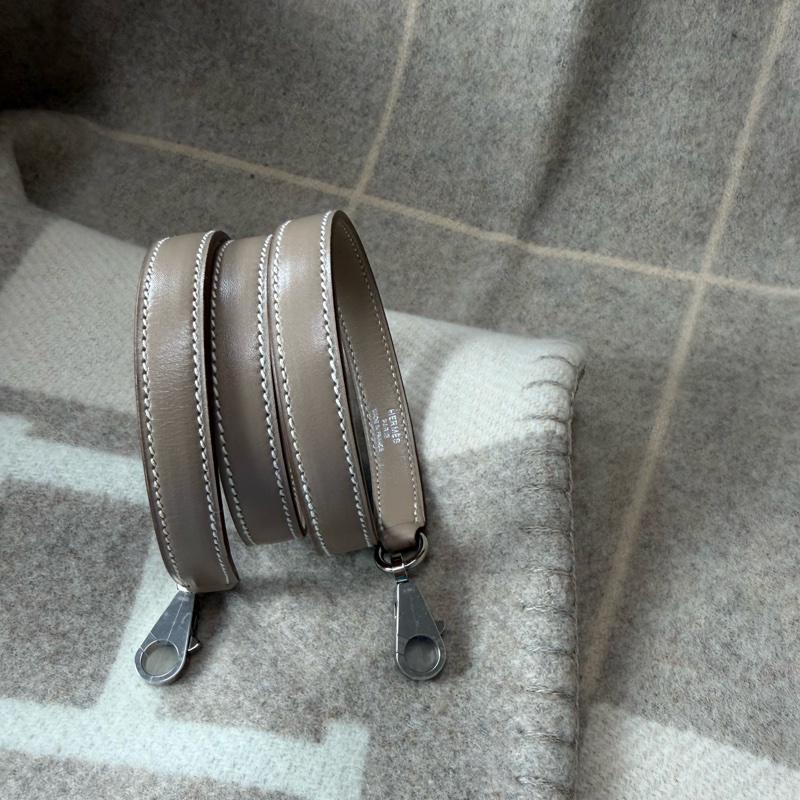 Hermes 愛馬仕Kelly32 灰色 菱紋銀釦 Kelly 32-12