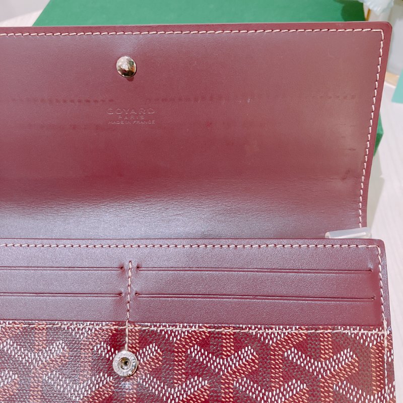 TK1989	Goyard  塗層帆布 棗紅色長錢包 Richelieu Long Wallet Jujube Red-4