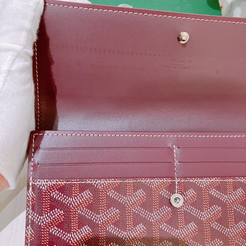 TK1989	Goyard  塗層帆布 棗紅色長錢包 Richelieu Long Wallet Jujube Red-5