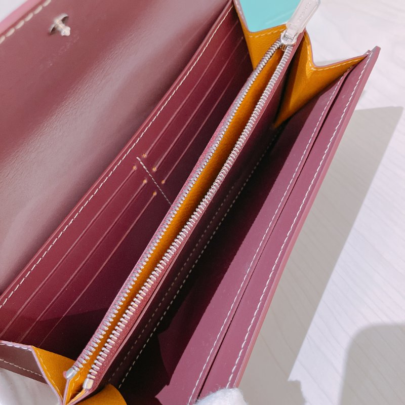 TK1989	Goyard  塗層帆布 棗紅色長錢包 Richelieu Long Wallet Jujube Red-6