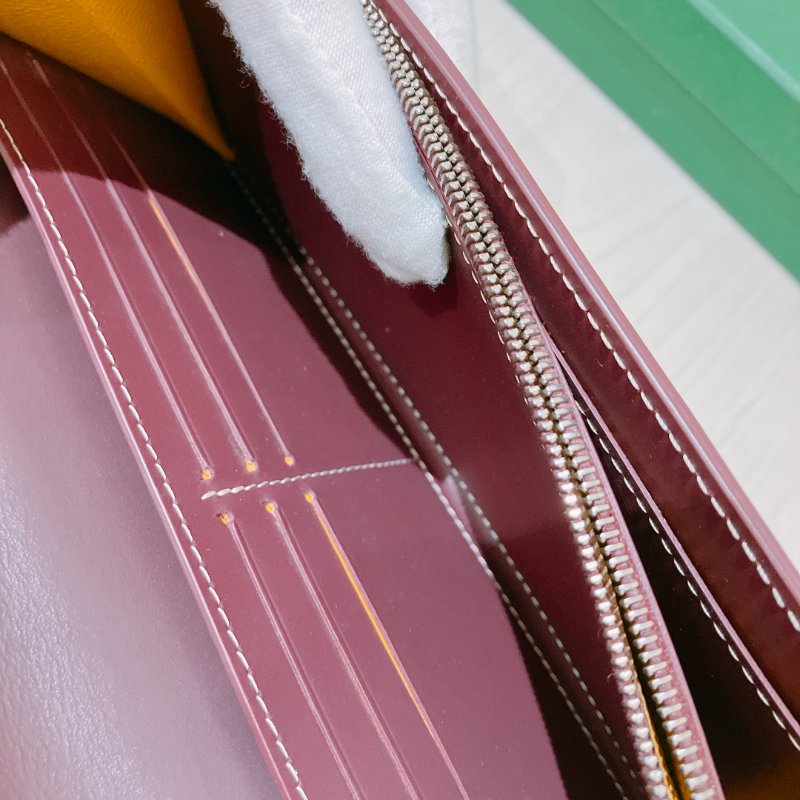 TK1989	Goyard  塗層帆布 棗紅色長錢包 Richelieu Long Wallet Jujube Red-8