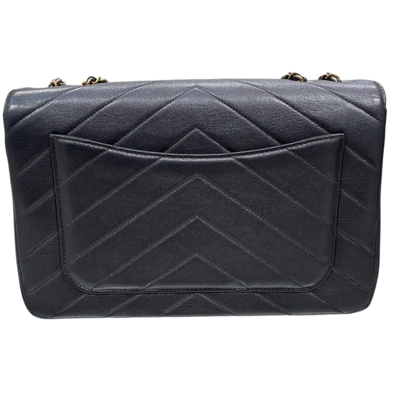 CHANEL 香奈兒 Paris-Seoul Coco Envelope 山型紋信封包  皮革 黑色 金釦-2