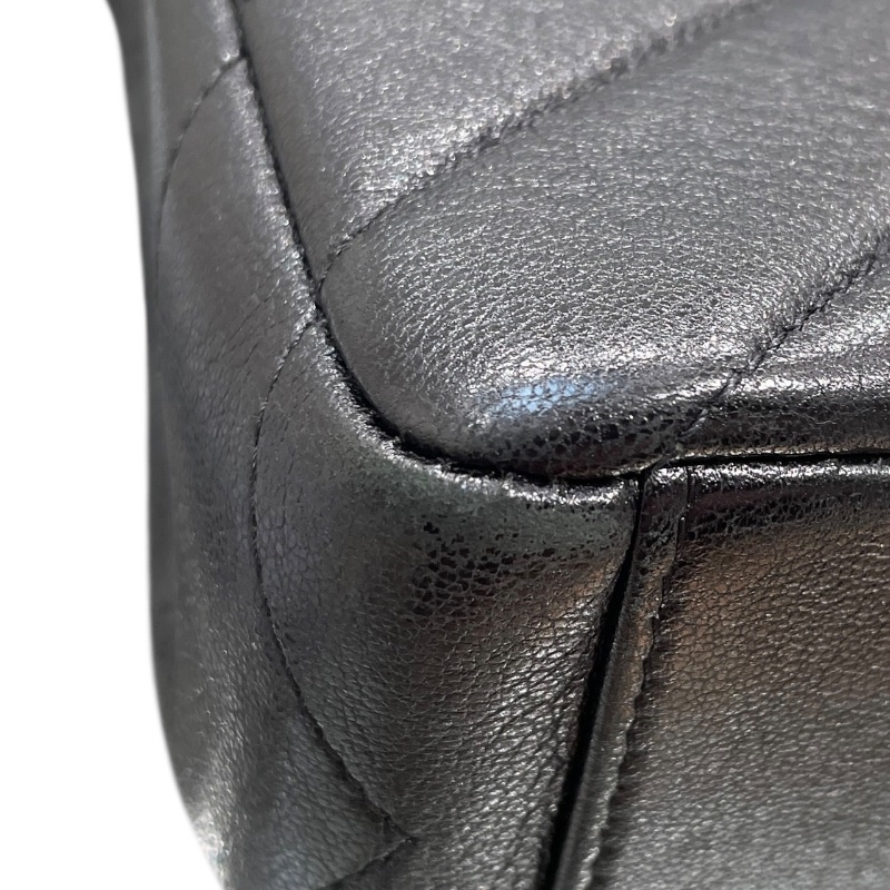 CHANEL 香奈兒 Paris-Seoul Coco Envelope 山型紋信封包  皮革 黑色 金釦-6