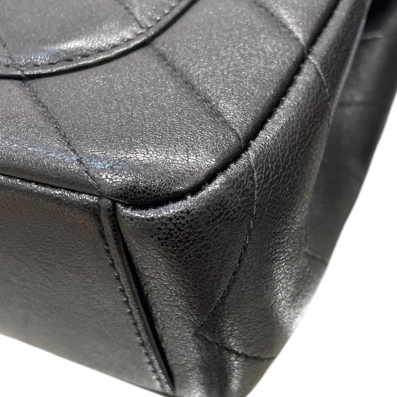 CHANEL 香奈兒 Paris-Seoul Coco Envelope 山型紋信封包  皮革 黑色 金釦-9