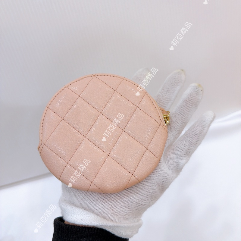 莉亞精品♡ Chanel 櫻花粉零錢包 二手美品-2