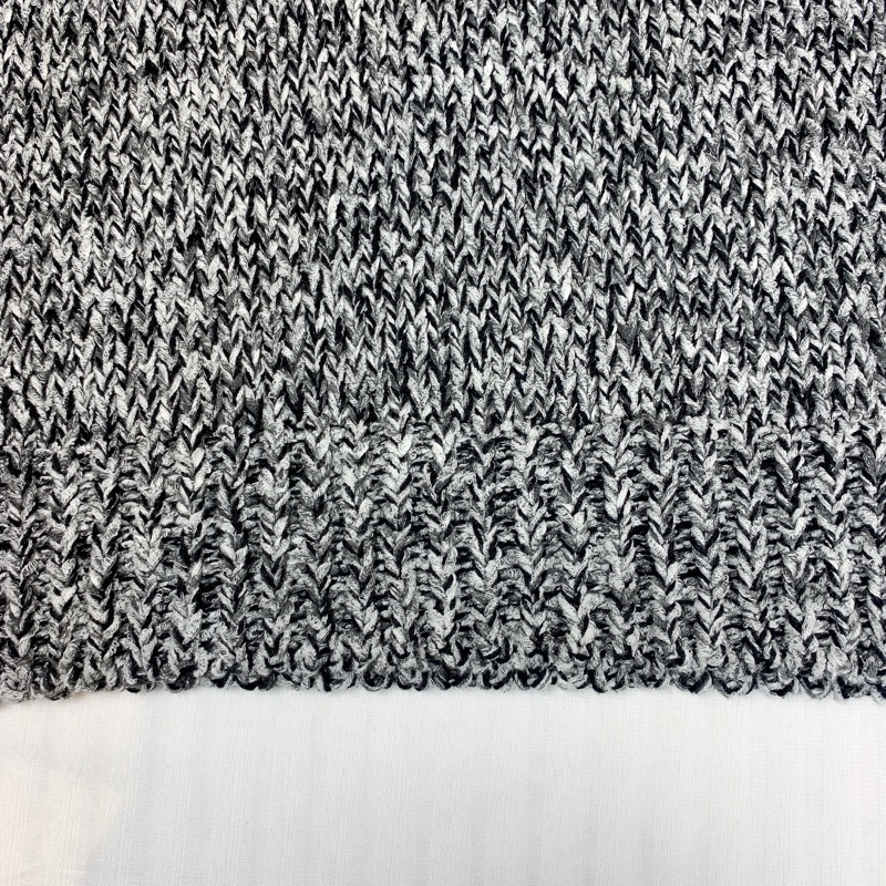 路易威登/Louis Vuitton 黑白針織短袖毛衣T恤 串珠裝飾肩扣 S碼-8