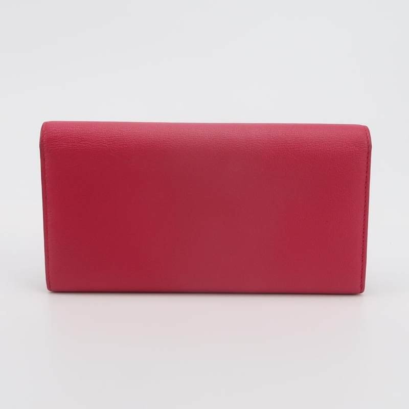 Saint Laurent 牛皮純色YSL標誌錢包-3