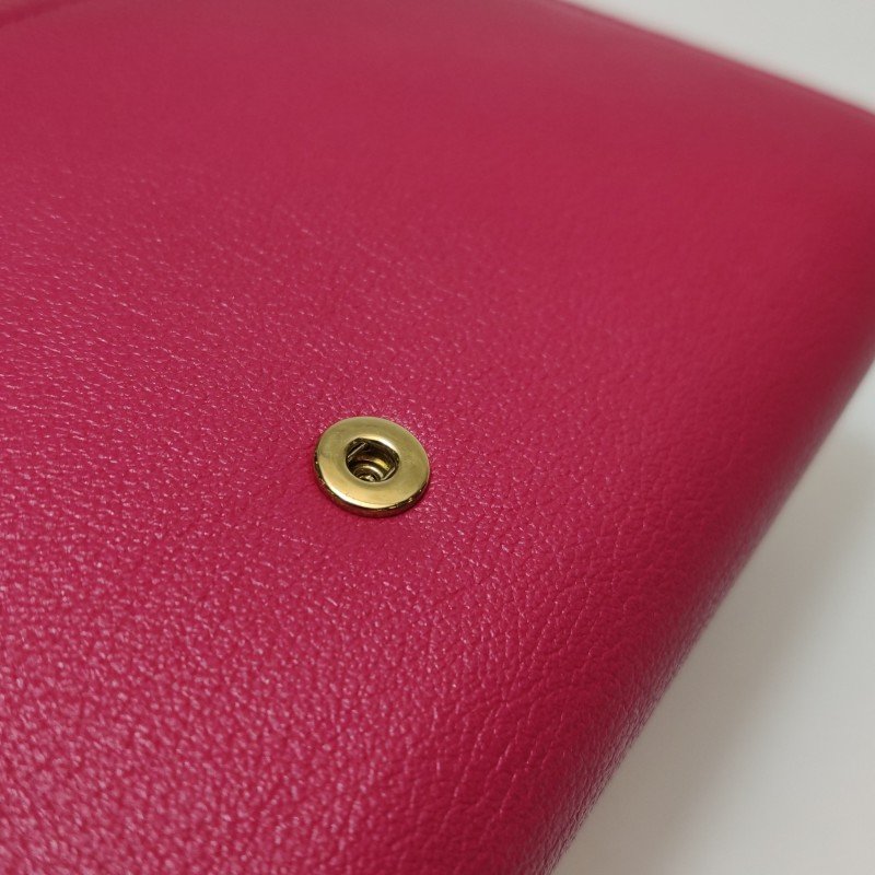 Saint Laurent 牛皮純色YSL標誌錢包-10