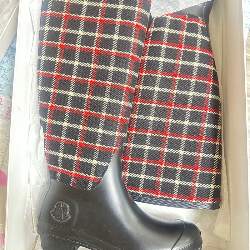 全新Moncler 長統雨靴-4