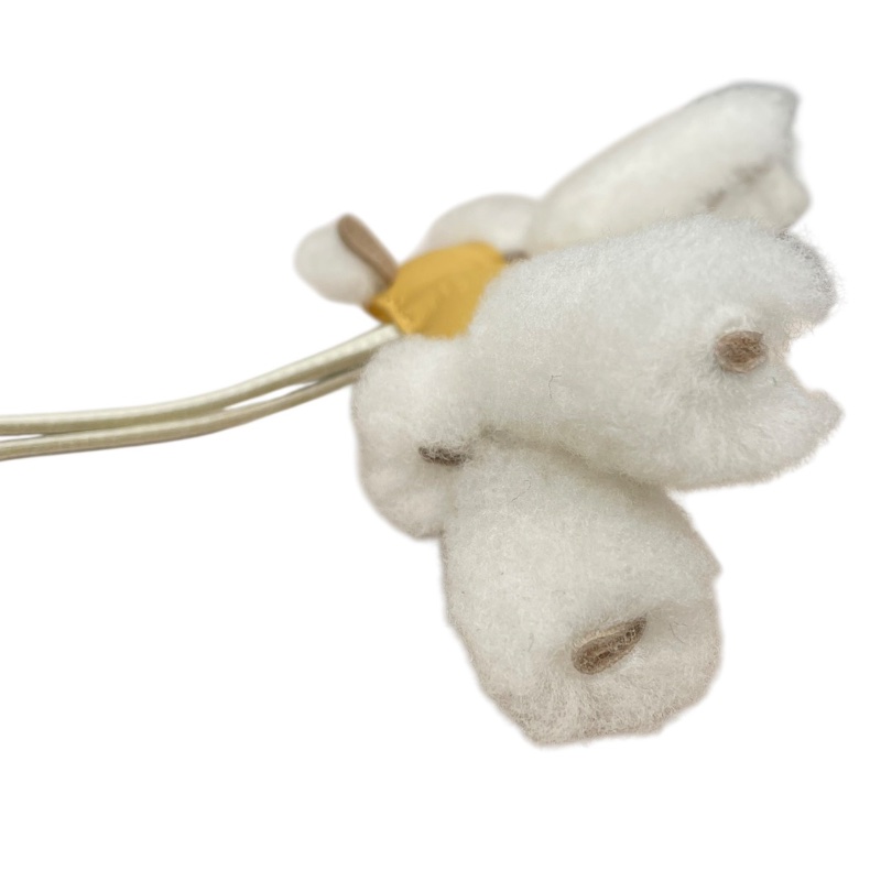 HERMES 愛馬仕 BUDY 毛絨狗狗吊飾 皮革 芝麻色-4