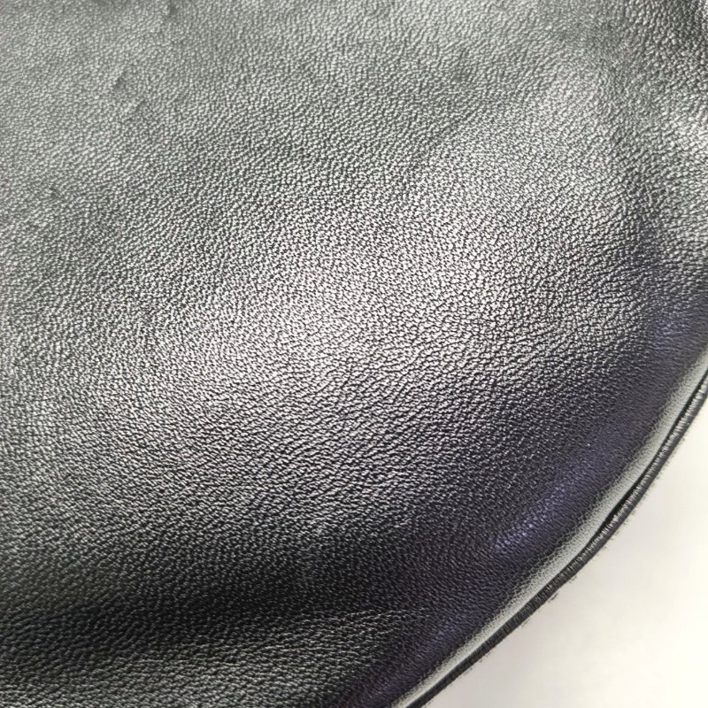 BALENCIAGA Souvenirs黑色絲絨斜挎包腰包/胸包金色銀色五金-8