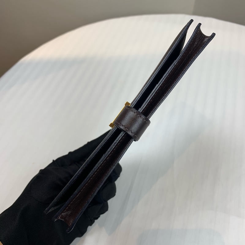 愛馬仕/Hermes Bearn金扣棕色長款兩折錢包皮夾 Box皮革 配件：盒子，發票，日本鑒定證書 17.5x2x9cm-5