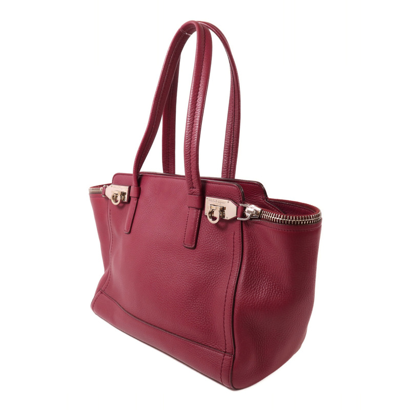 Salvatore Ferragamo 牛皮皮革Shoulder Bag銀扣肩背袋-2