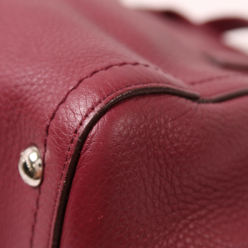 Salvatore Ferragamo 牛皮皮革Shoulder Bag銀扣肩背袋-12