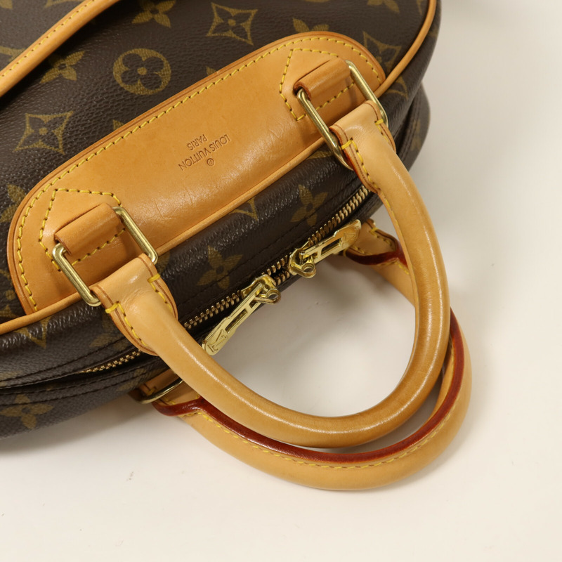 LOUIS VUITTON Monogram Deauville金扣手挽袋-7
