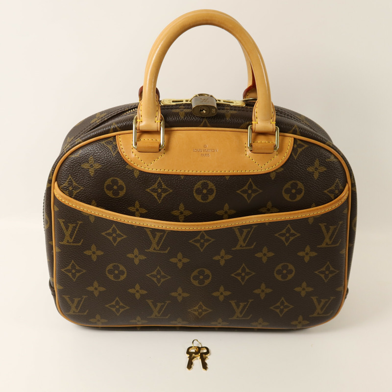 LOUIS VUITTON Monogram Deauville金扣手挽袋-8