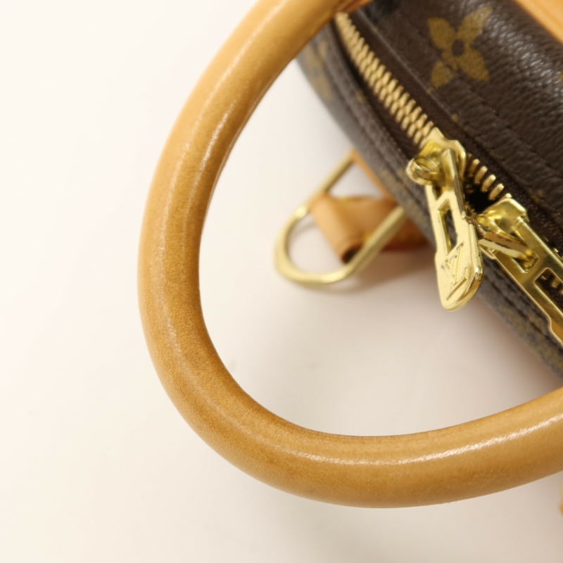 LOUIS VUITTON Monogram Deauville金扣手挽袋-14