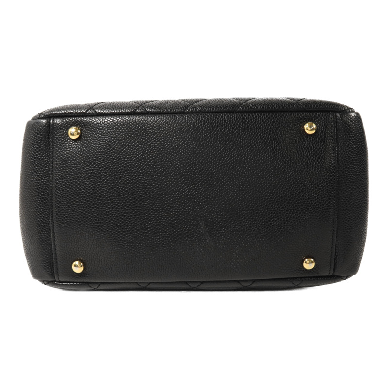 CHANEL 牛皮皮革Petit Tote Bag金扣鏈帶肩背袋-3