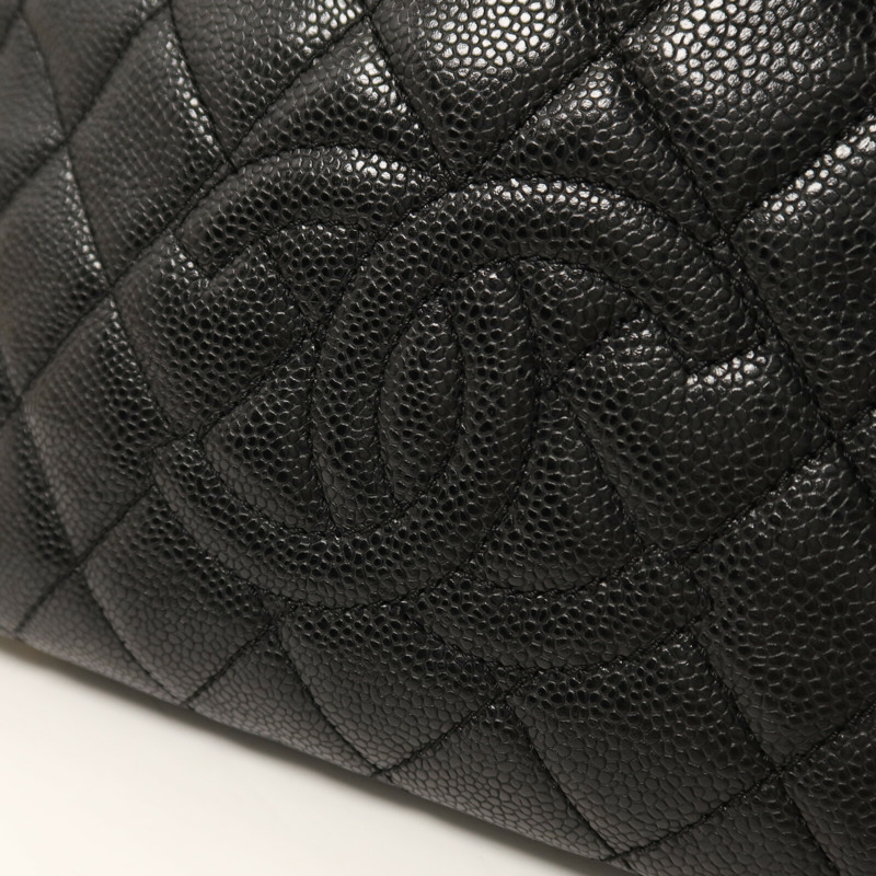 CHANEL 牛皮皮革Petit Tote Bag金扣鏈帶肩背袋-11